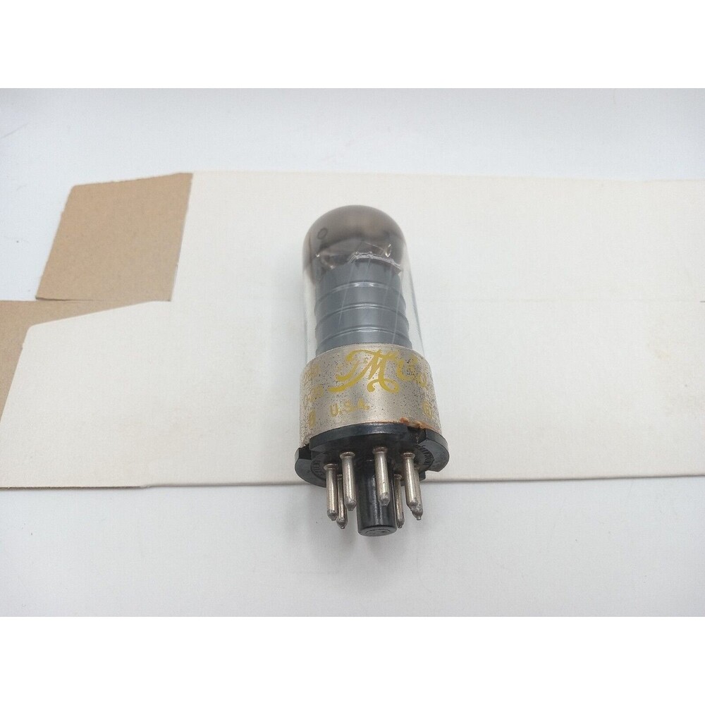 (1) 1959 GE McCoy 6SK7GT Test NOS Round Silver Plate Genuine 280 0-26 B Part